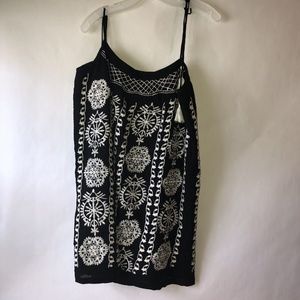 Bizz Womens Short Dress Floral Sleeveless Size L